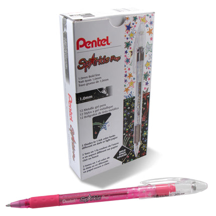 Pentel Sparkle Pop Metallic Gel Pen, (1.0mm) Bold 