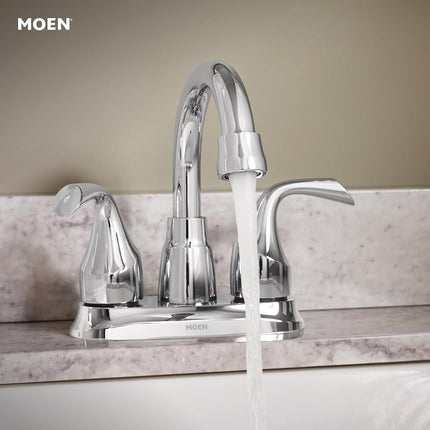 MOEN Idora 4 in. Centerset 2-Handle Bathroom Faucet in Chrome