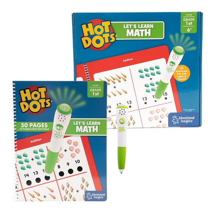 Learning Resources 2448 Hot Dots Let's Learn Math 1st Grade, Multi, One Size