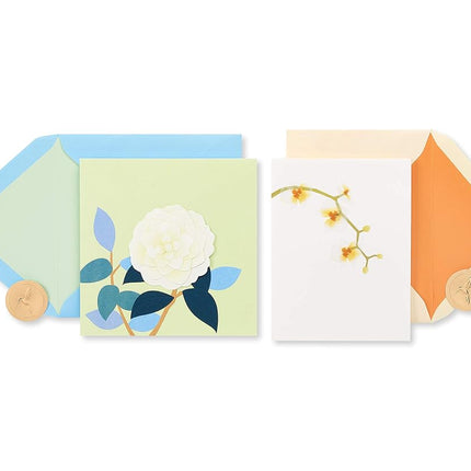 Papyrus Elegant Blank Cards with Envelopes, Rose a
