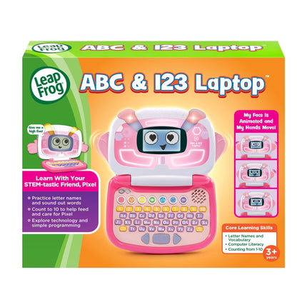 Computadora portátil ABC y 123 LeapFrog, rosa