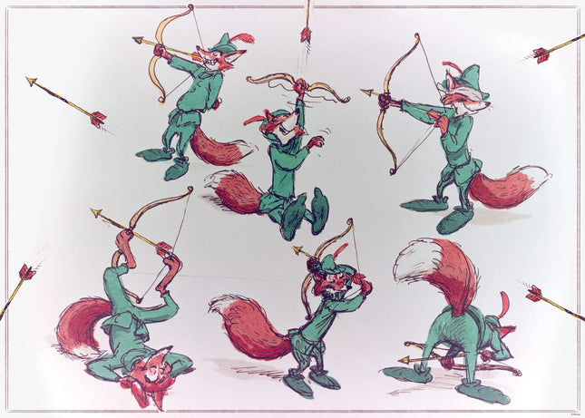 Ravensburger Disney Treasures from The Vault Robin Hood 1000 Piece Jigsaw Puzzle for Adults � Every Piece is Unique, Softclick Technology Means Pieces Fit Together Perfectly - Amazon Exclusive
