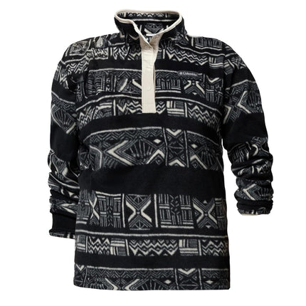 Columbia Women's Benton Springs Printed 1/2 Snap, Fleece Pull Over, Black Deschutes Days, X-Small
