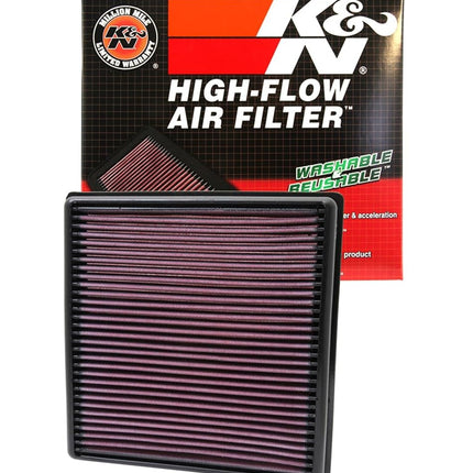 K&N Replacement air filter compatible with Chrysler 200 / Dodge Avenger / Dodge Journey / Fiat Freemont 3.6 V6 2011-2016 (33-2470)