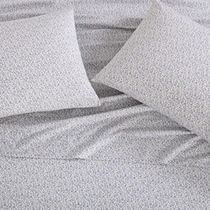 Laura Ashley - King Sheets, Cotton Percale Bedding Set, Lightweight & Breathable Home Decor (Emogene Purple, King)
