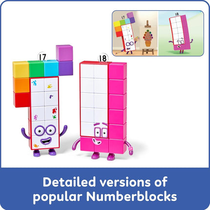 hand2mind Numberblocks Friends Seventeen and Eighteen Pack
