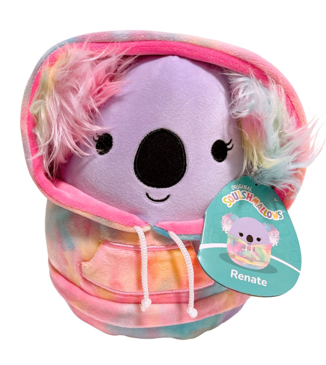 Squishmallows Hoodie Animal Squad Plush Toy (8" Renate The Koala)