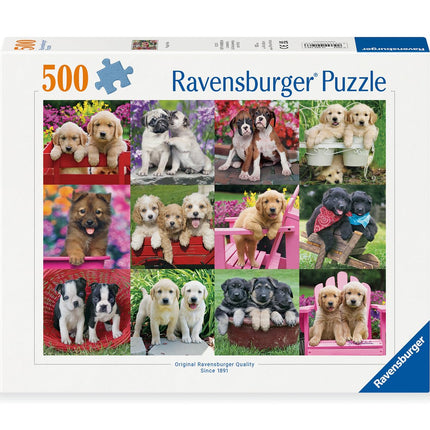 Ravensburger Puppy Pals 500 Piece Jigsaw Puzzle for Adults - 12000196 - Handcrafted Tooling, Made in Germany, Every Piece Fits Together Perfectly