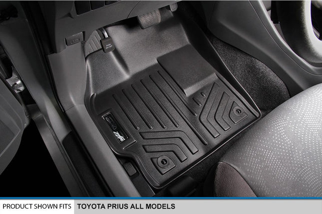 Maxliner 2012-2016 Toyota Prius V Floor Mat With Maxtray Cargo Liner Complete Set Black Max_A0123/B0124/D0124