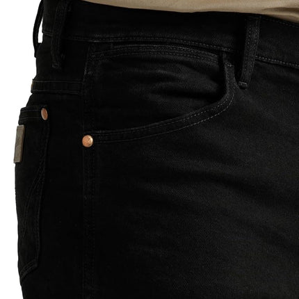 Wrangler Men's Cowboy Cut Active Flex Slim Fit Jean, Black, 40W x 32L