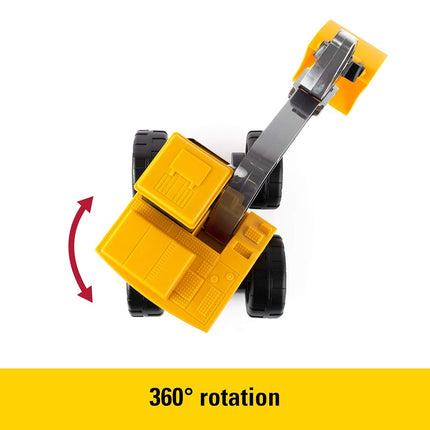 John Deere Big Scoop 15 Inch Construction Toy Excavator w/Titling Dump Bed and Rolling Wheels Frustration Free Packaging FFP