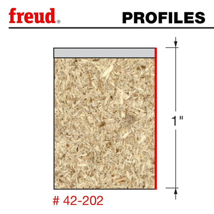 Freud Downshear Helix Flush Trim Router Bit 3/4in Diameter 1in Cutting Height 1/2in Shank