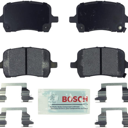 BOSCH BE1028H Blue Ceramic Disc Brake Pad Set With Hardware - Compatible With Select Chevrolet Cobalt, HHR, Malibu; Pontiac G5, G6, Pursuit, Solstice; Saturn Ion, Sky; FRONT
