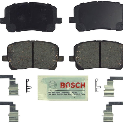 BOSCH BE923H Blue Ceramic Disc Brake Pad Set With Hardware - Compatible With Select Pontiac Vibe; Toyota Corolla, Matrix; FRONT