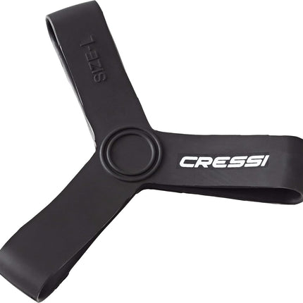 Cressi Rubber Fin Keeper, Black, Medium