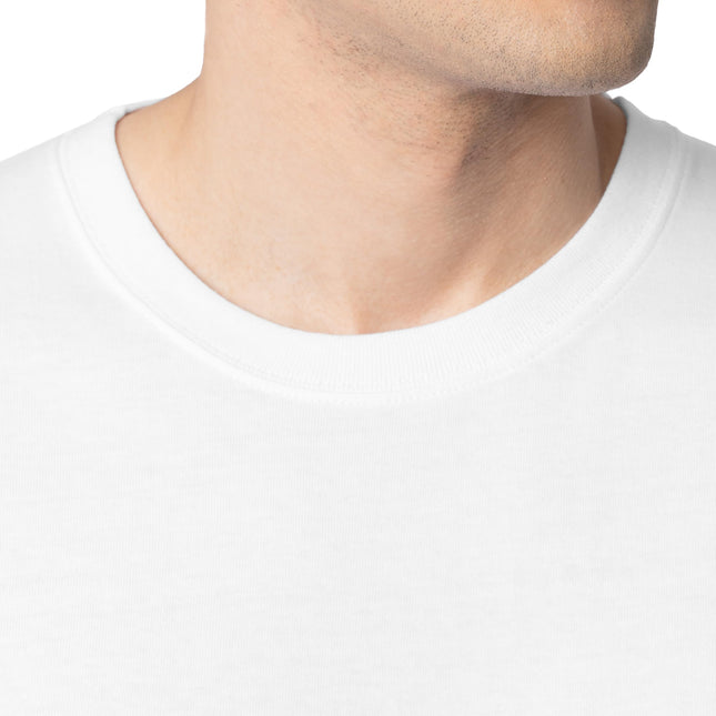 Camisetas de algodón Fruit of the Loom Eversoft para hombre (S-4XL), con bolsillo, paquete de 2, blanco, XXG
