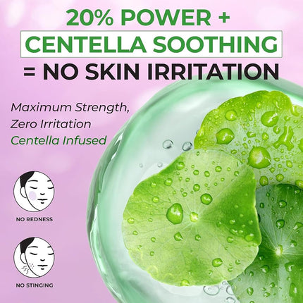 JUMISO Niacinamide 20 Serum - Korean Face Serum with Glutathione, TXA Tranexamic Acid and Centella Complex - Reduces Pigmentation, Uneven Skin Tone, Pore Care for Sensitive Skin, 1.35 fl.oz. 40ml