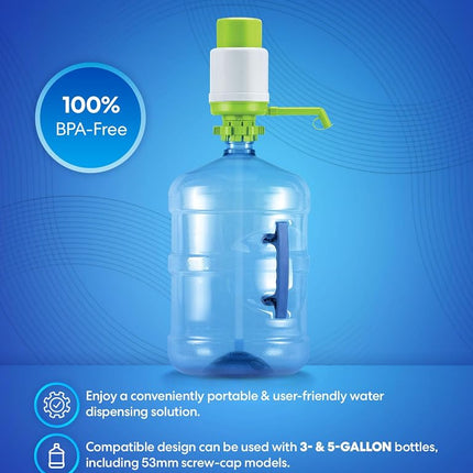 Brio Universal Manual Drinking Water Pump (Green)