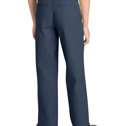 Dickies Little Boys' Uniform Flex Waist Flat Front Pant, Dark Navy, 6
