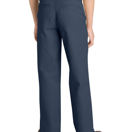 Dickies Boys' Flex Waist Flat Front Pant, Hunter Green V1, 7