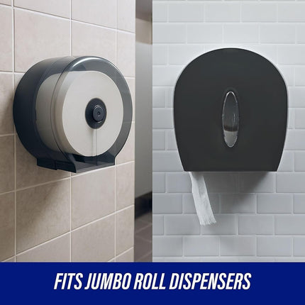 Genuine Joe 2-ply Jumbo Roll Dispnsr Bath Tissue
