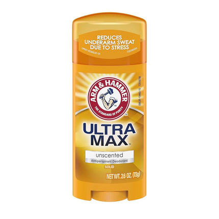 (Pack of 2) - Arm & Hammer UltraMax Solid Unscented Antiperspirant & Deodorant, 80ml (Pack of 2)