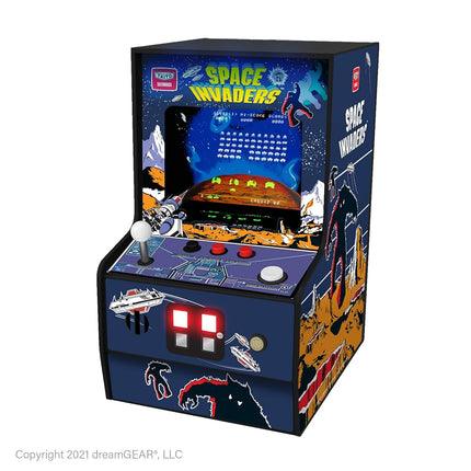 My Arcade Space Invaders Mini Arcade Machine - Micro Player Table Top Arcade Machine, Portable Handheld Game, Retro Gaming Console, Mini Retro Games Machines for Kids & Adults