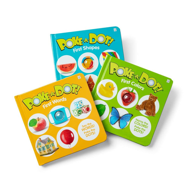 Melissa & Doug Children�s Books 3-Pack � Poke-a-Dot First Words, First Shapes, First Colors