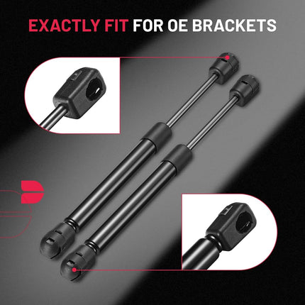 BDFHYK C16-09322 10 inch 40Lbs/（178N）Gas Struts Shocks Lift Support for are Leer Camper Shell Topper Rear Window, Truck Bed Cover, Cabinet lid Door, Trap Door, Outdoor Bench, shed Window, Set of 2