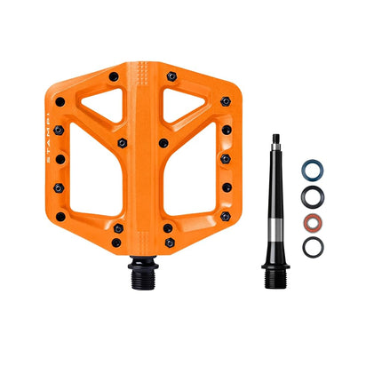 Crankbrothers Stamp-1 Pedals, Large, Orange