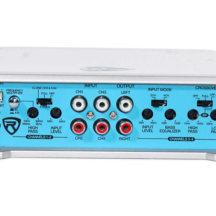 Rockville Rxm-f3 1600 vatios pico/800 W RMS amplificador marino/para barco de 4 canales nuevo