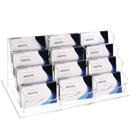 Vevitts Business Acrylic Card Holder Display for D