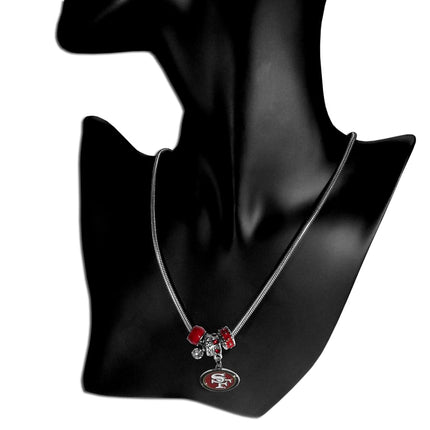 Siskiyou Sports NFL San Francisco 49ers Euro Bead Necklace, 18-Inch