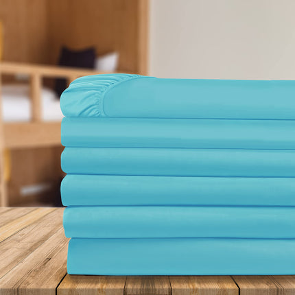 Elegant Comfort 6-Pack Fitted Bottom Sheets 1500 T