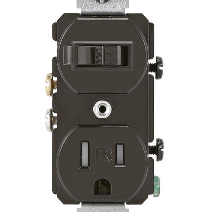 Leviton T5225 Combination, 15 Amp, 120 Volt AC Tog
