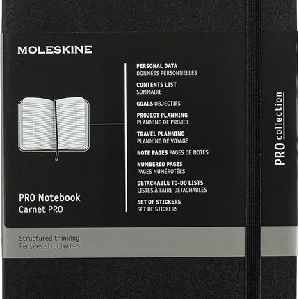 Moleskine PROPFNTB3SBK Large Pro Soft Notebook, Bl