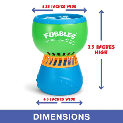 Little Kids FUBBLES NO Spill Funfiniti Bubble Machine | Blows One Hour of Non Stop Bubbles | Toy Set Includes 36oz of Non Toxic Refill Solution (99456E)