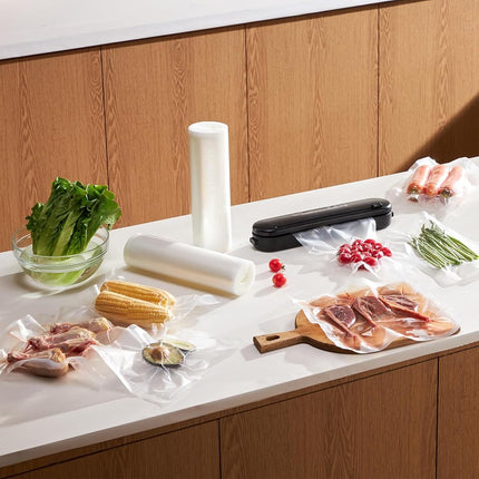 VEVOR Vacuum Sealer Bags, 2 Rolls 11 In x 50 Ft, Non-BPA Food Grade Seal A Meal Bags, Customizable Freezer-friendly Vac Sealing Bag for Food Saver, Food Storage Vacuum Bags for Meal Prep or Sous Vide