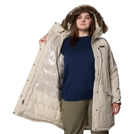 Columbia Women's Suttle Mountain Long Insulated Jacket, Dark Stone, XX-Large