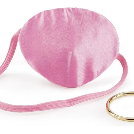 Beistle 60749-P Pirate Eye Patch w/Plastic Earring, Pink/Gold