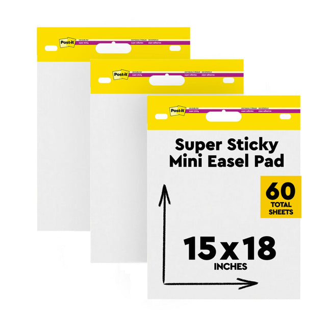 Post-it Super Sticky Mini Easel Pad, 15 x 18 Inche