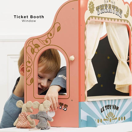 Le Toy Van – Wooden Tabletop Puppet Theatre | Imaginative Play Theatre - Suitable for Ages 3+ Years