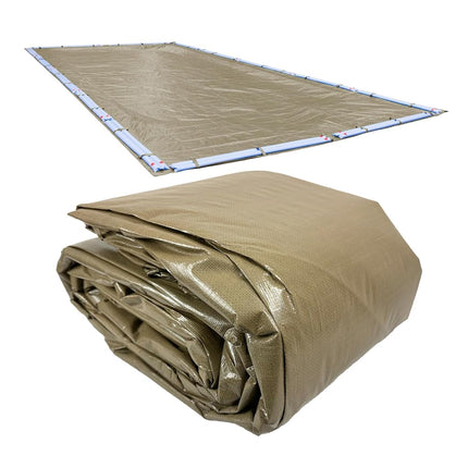 Pool Mate 571624R Sandstone Winter Cover for 16 by 24 Foot In-Ground Swimming Pools