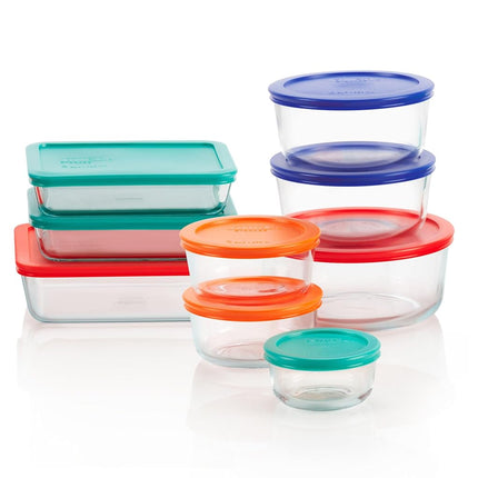 Pyrex 18 Piece Simply Store Food Storage Set, Clea