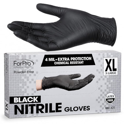 ForPro Disposable Nitrile Gloves, Chemical Resista