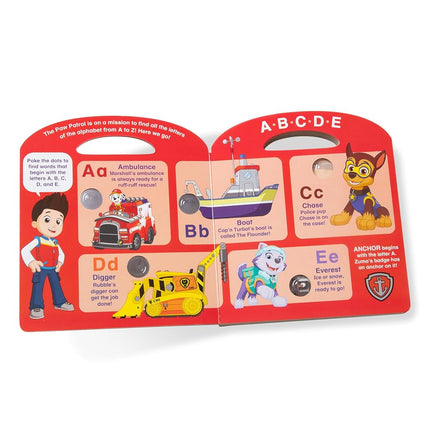 Melissa & Doug PAW Patrol Children's Book - Poke-A-Dot: Alphabet Adventure, Multicolor, 33263