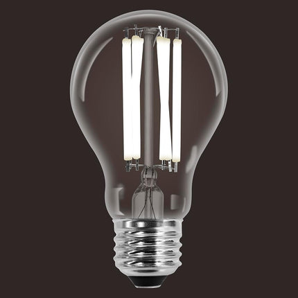 SYLVANIA A19 Clear LED White Filament Bulb, 11.5W, Dimmable, 1500 LMS, Medium Base, 5000K, Daylight - 2 Pack (42173)