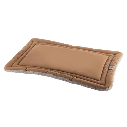 Carhartt Durable Canvas Pet Bed, Firm Duck Dog Bed, Carhartt Brown (Sherpa Top Napper Pad), Medium