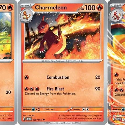 Charizard 006/165 - Pokemon 151 - Double Rare - Evolution 3 Card Set - Charmander Charmeleon