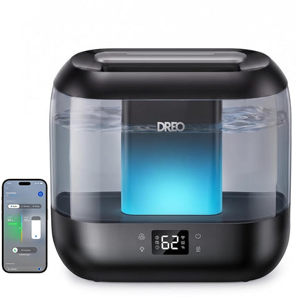DREO Smart Humidifiers for Bedroom 4L Top Fill Wid